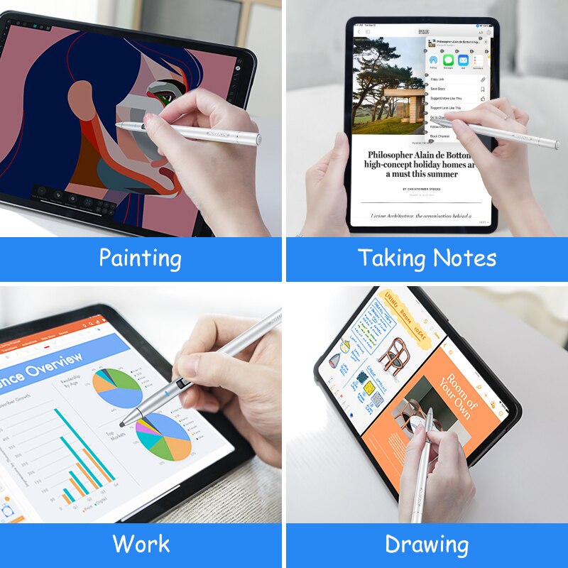 NILLKIN para Apple lápiz con 3 nivel de sensibilidad Stylus Pen para iPad 9,7 Pro 11 12,9 3 de 10,2 mini 5 Touch Pen