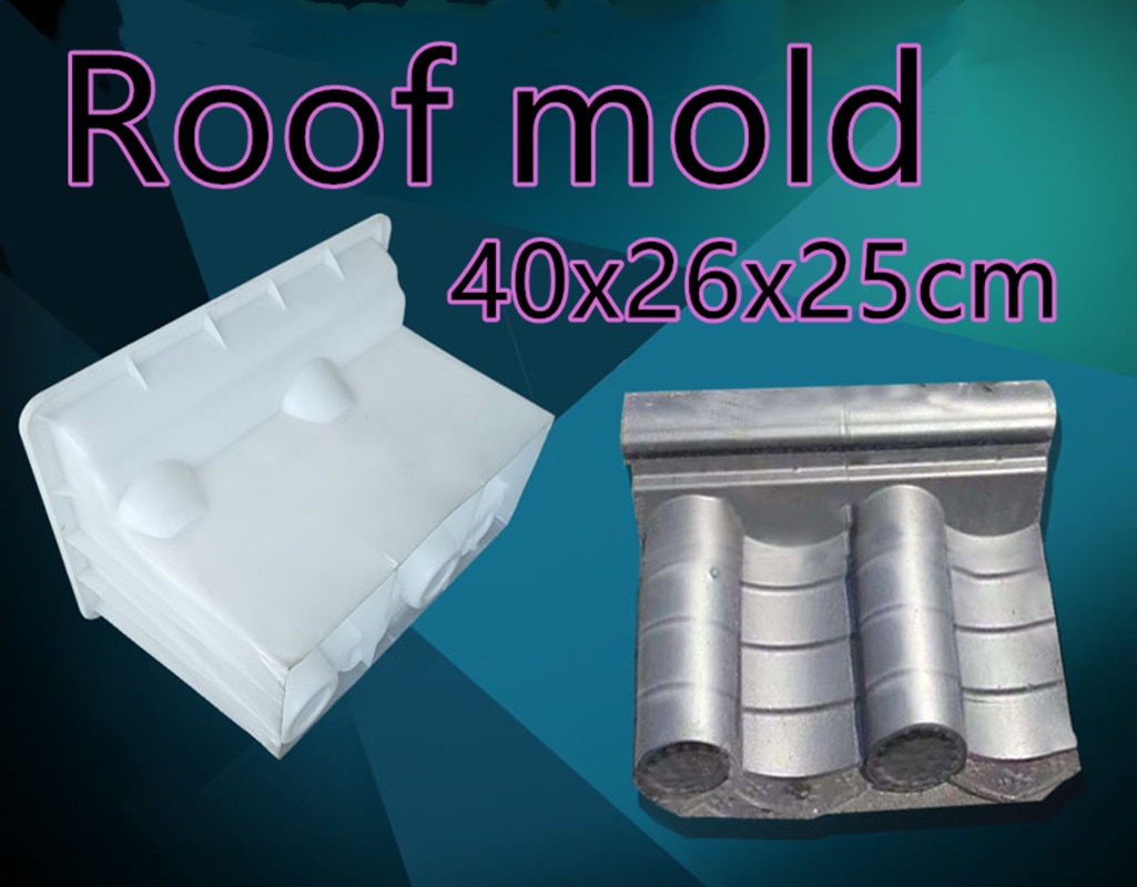 Moule à brique carrée ciment Antique, pour fabriquer un toit de jardin, sculpture 3D, béton antidérapant, moules de pavage en plastique, 40x26x25cm