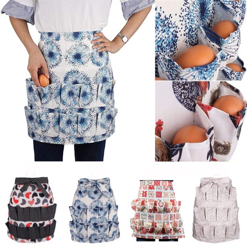 Multi-kieszeń kuchnia gospodarstwo rolne jajka zbieranie zbierania gospodarstwa fartuch domu kaczka gęsie jajo fartuch jaja żniwa fartuchy robocze