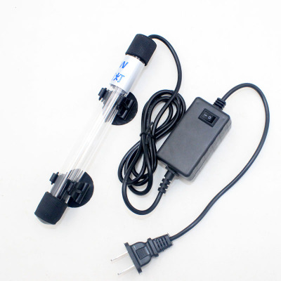 Aquarium UV Disinfection Lamp Submersible Waterproof Timing Sterilization Light Purified Water Algae Removal Fish Tank: 110V US Plug / 5W