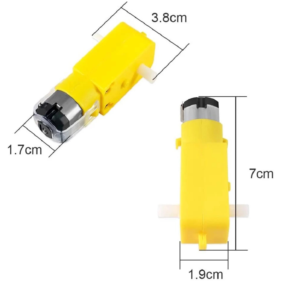 4Pcs DC Electric TT Motor 3V-6V Gear Motor Dual Shaft for Smart Car Robot Arduino DIY Kit