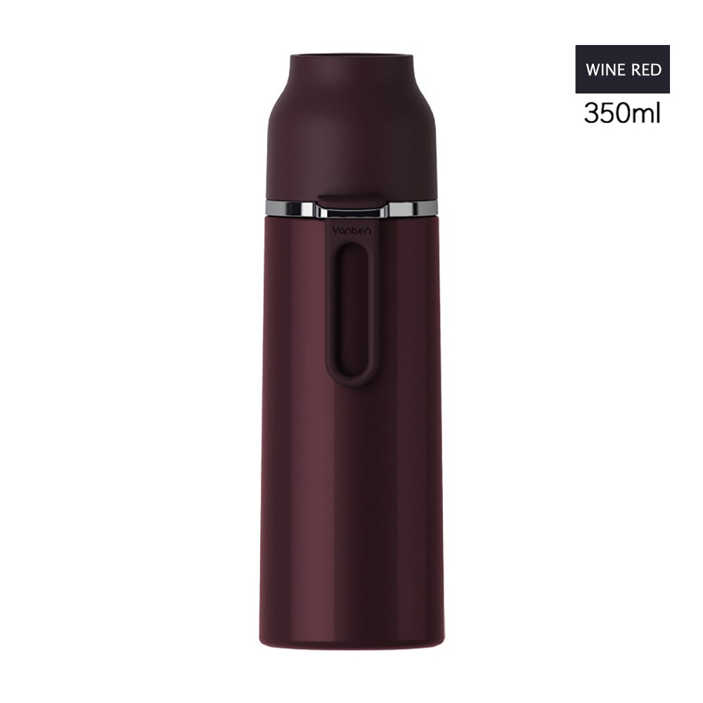 350 Ml Roestvrijstalen Mok Handig Met Touw Mok Business Office Beker Kan Worden Aangepast Reizen Belettering Mok: Rood