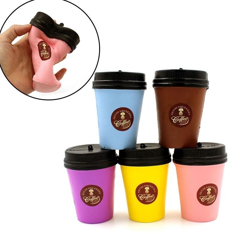 Softpusimulationkaffekopparlågstudsleksaker mobiltelefonremsnyckelkedja brödstressavlastare lågstigande bröd(siz