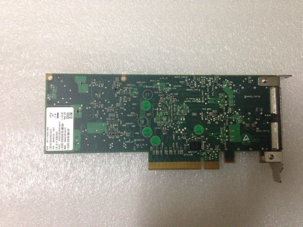 Mellanox MHRH2A-XSR Infiniband Dual Port Pcie Server Host Channel Adapter 10G Lp