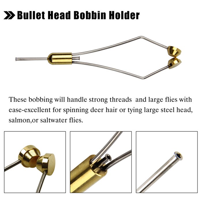 Roterende Vliegbinden Bankschroef Gereedschap Kit Zweep Finisher Spoel Houder Spoel Threader Bodkin Naald Fly Koppelverkoop Gereedschappen Voor Teasers En jigs: Bobbin Holder B