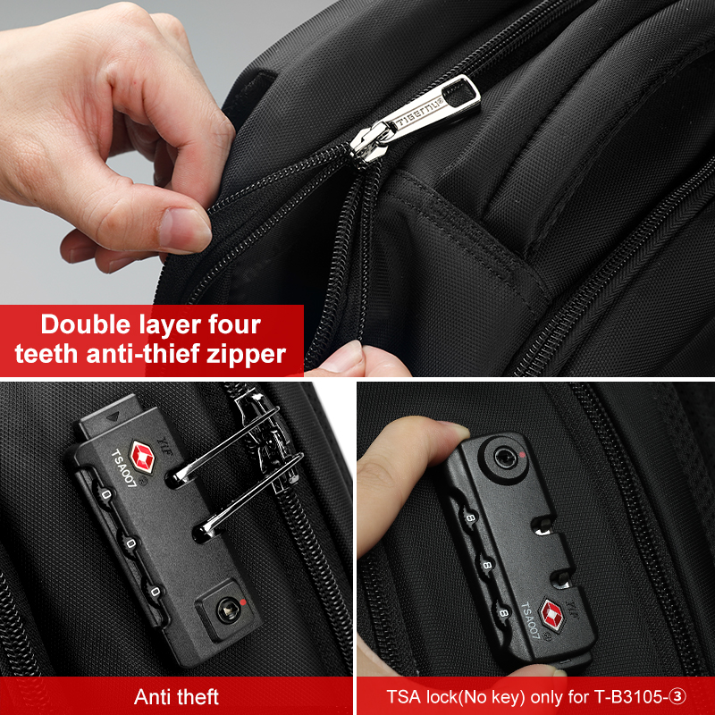 Tigernu USB Aufladen Männer 15,6 zoll Laptop Rucksäcke Schüler Schul Für Jungen Wasserdichte Männlichen Rucksack Mochila Tasche