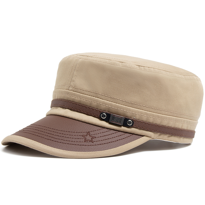 Sombrero plano para mujer, gorra de béisbol con ala de cuero PU a la para hombre, tela de algodón suave, visera informal, sombrero de camionero ajustable para otoño y verano: Rojo