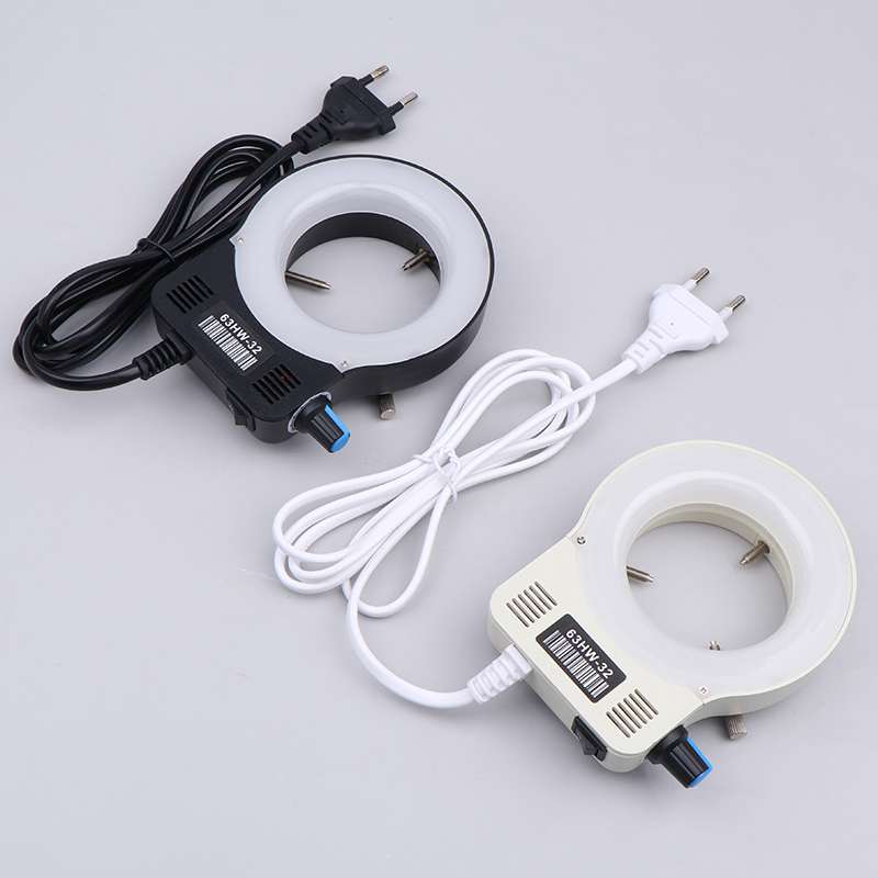 Microscope LED Ring Light Illuminator Lamp For Microscope Circle Light Industrial Microscope Camera Light Source EU Plug