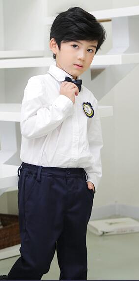 Kids Kindergarten Uniform Students British Style School Uniform Children's Long Sleeve School Clothes Primary 2pcs Suits D-0601: Green / M