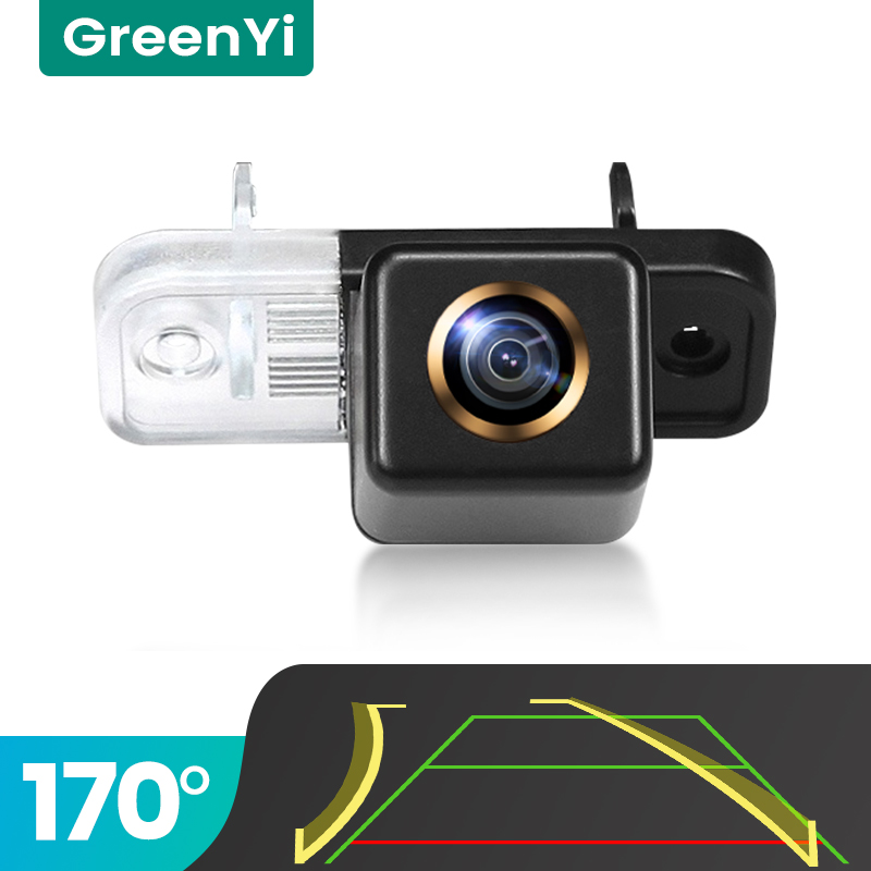 GreenYi Trajectory 170° AHD Car Rear View Camera for Mercedes Benz Clk W203 W209 W219 W211 Night Vision Reverse Reversing 4 pin