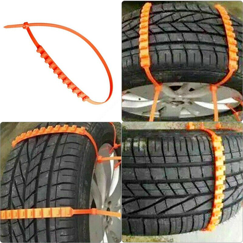 10 Uds. Antideslizantes para neumáticos de nieve de cadenas, bridas para ruedas de coche y camión, 22 pulgadas, universales