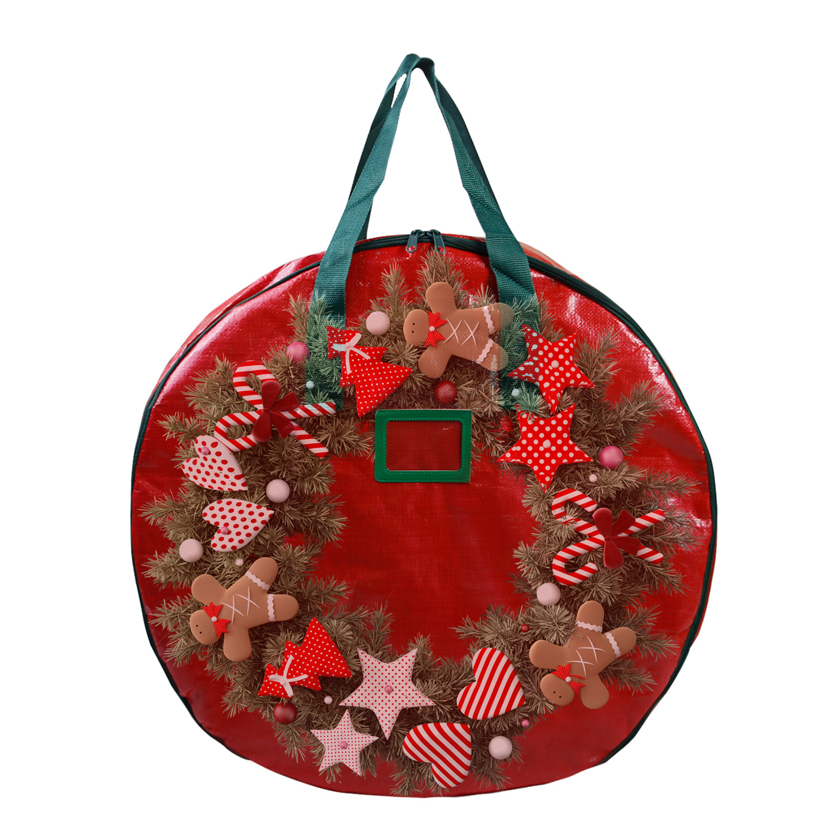 Christmas Wreath Portable Large-capacity Storage Bag Dust-proof Storage Bag Waterproof and Insect-proof Plastic Bag
