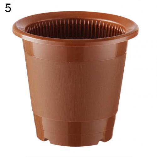 Drainage Slotted Hole Succulents Orchid Flower Inner Outer Pot Container Home Office Decor Planter Desktop Flower Pots: 5
