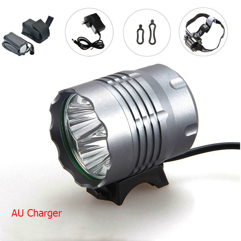 4800 Lumen 4 * T6 Fahrrad Licht Super Helle Wasserdichte MTB Rennrad Front Taschenlampe Mit 6400 mAh Batterie Radfahren lampe BC0595: Burgunderrot