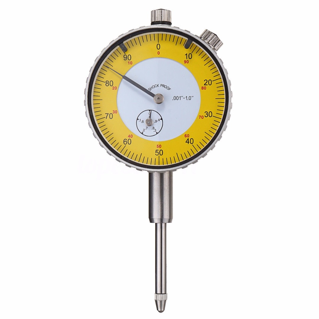 Round Dial Indicator 0.001 -1.0 inch Precision Dial Test Indicator Lever Gauge Meter Measuring Gauging Tool