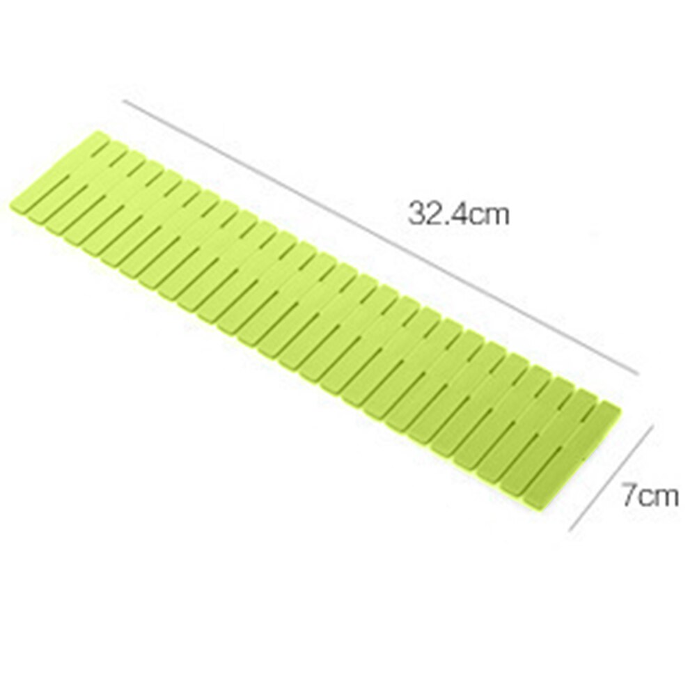 8/16pcs Practical Drawer Divider Arrangement Space-saving Plates Durable DIY Household Storage Shelves Partition Board: Green 16pcs