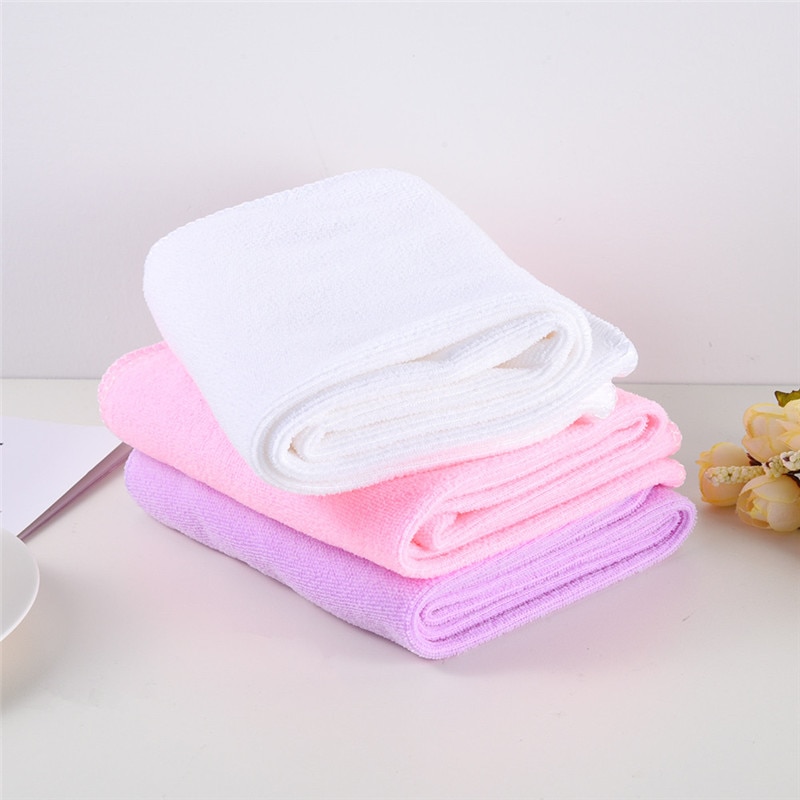 1PC Baden Handdoek Douche Absorberende Microfiber Zachte Comfortabele Absorberende Badhanddoek Zachte sneldrogende Washandje A1