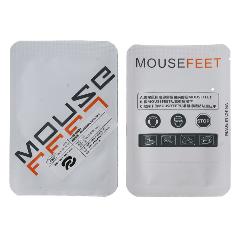 1 Set 0.6mm Thickness Replace Curve Edge Mouse Feet Mouse Skates for steel Series XAI / Sensei / RAW / MLG Mouse