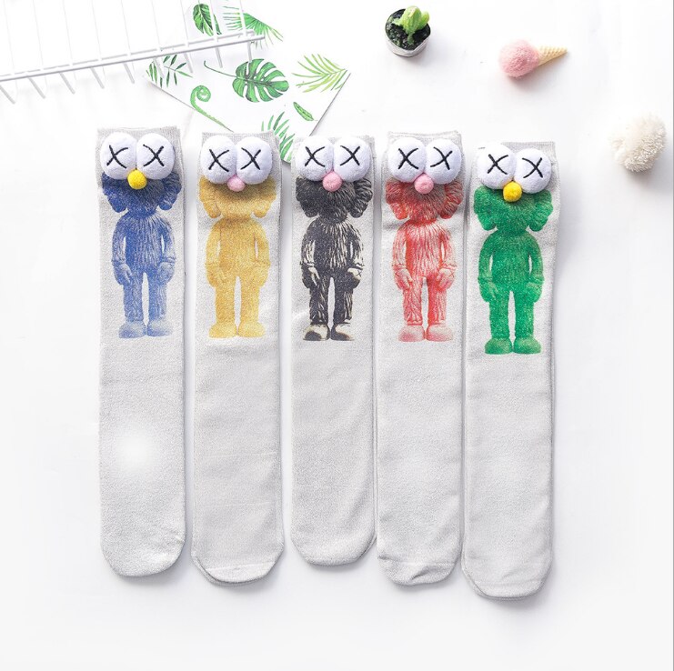 Kinderen Grote Ogen Vlinder Knie Sokken