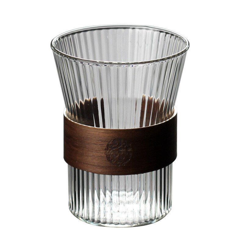 Verticale Glas Single-Layer Kopje Koffie Kopje Thee Cup Hoge Borosilicaatglas Wijn Glas High-Waarde Sap Drinken cup: Default Title