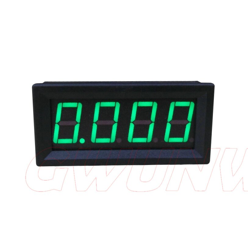 GWUNW BY456A 0-2.000A(2A) 4 bit digit ammeter Current Panel Meter 0.56 inch LED: Green