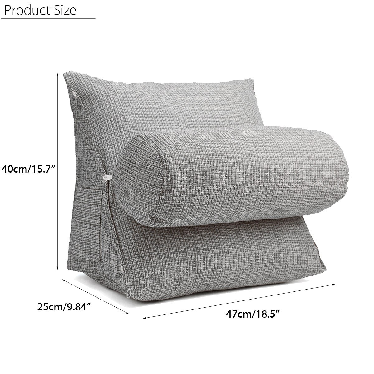 Wedge Vorm Rugleuning Kussen Bed Rest Sofa Verstelbare Rug Wig Kussen Lendensteun Brace Hoofd Hals Lounger Lezen Kussen