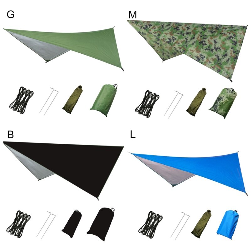 Camping Tarp - Waterproof Sun Shelter - Over 8 Person Tent - Outdoor Beach Sunshade