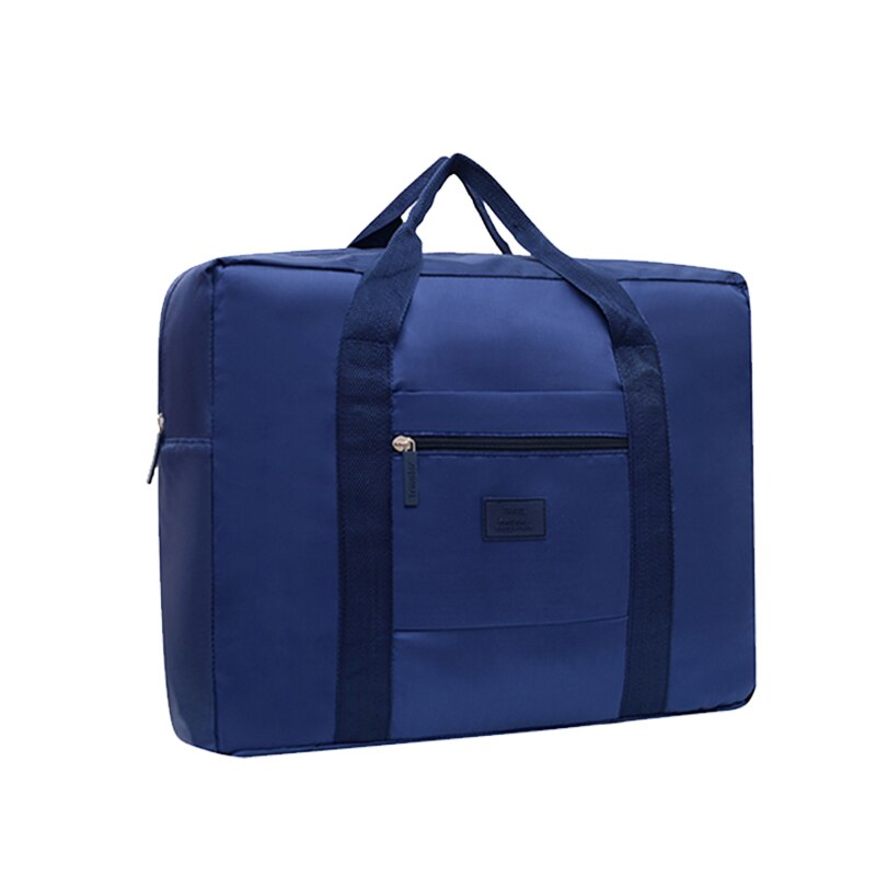 Modische Reisetasche, leichte, faltbare Reisetasche für Damen und Herren, Tragetasche, Handgepäcktasche, Weekender-Übernachtungstasche: Blau