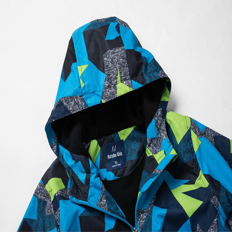 Ragazza infantile Frangivento Impermeabile Giubbotti Camouflage Carica Con Cappuccio Dei Vestiti Dei Ragazzi Vestiti Per Ragazze Bambini Cappotti Del Bambino di Sport Magliette E Camicette Autunno