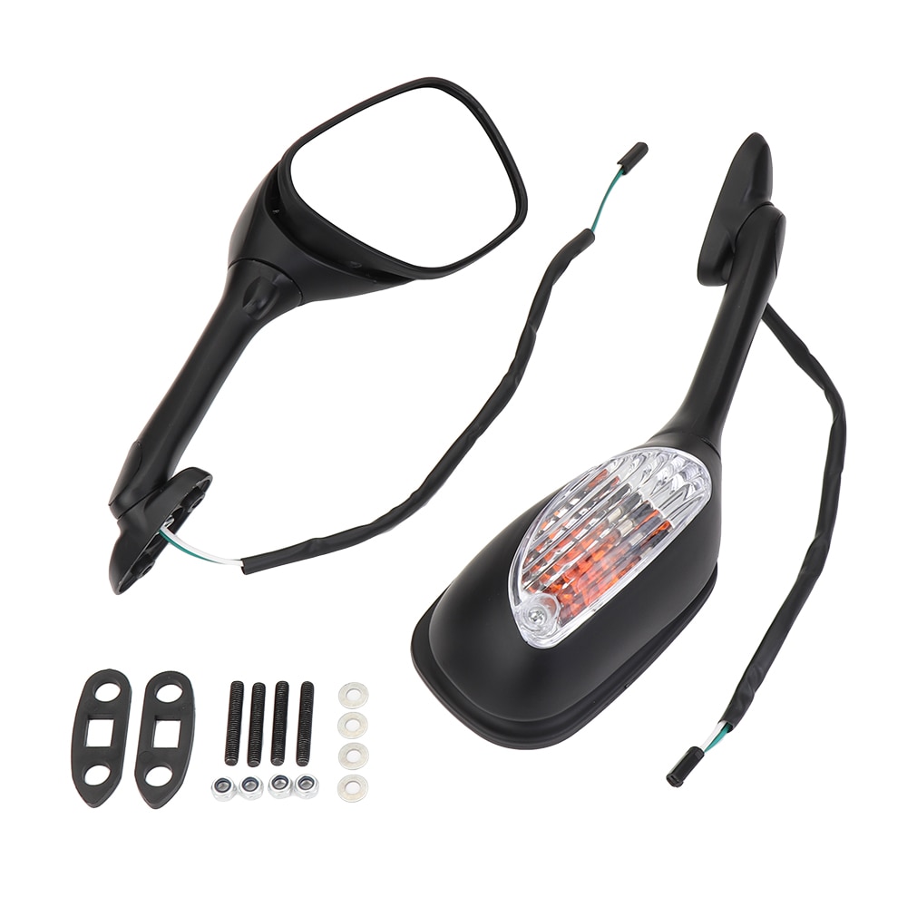 Motorrad Spiegel Rückspiegel mit Blinker Licht Spiegel Für Suzuki GSXR600 750 2006 GSXR 1000 2005 2006 2007