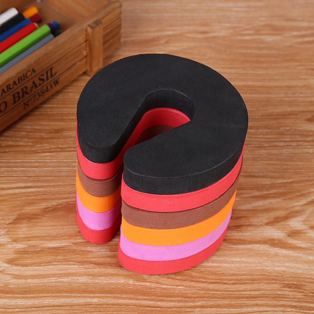4 protectores de dedos multicolores para niños, protectores de seguridad suaves para puertas para bebés, tapón de puerta para niños, cerraduras seguras para bebés