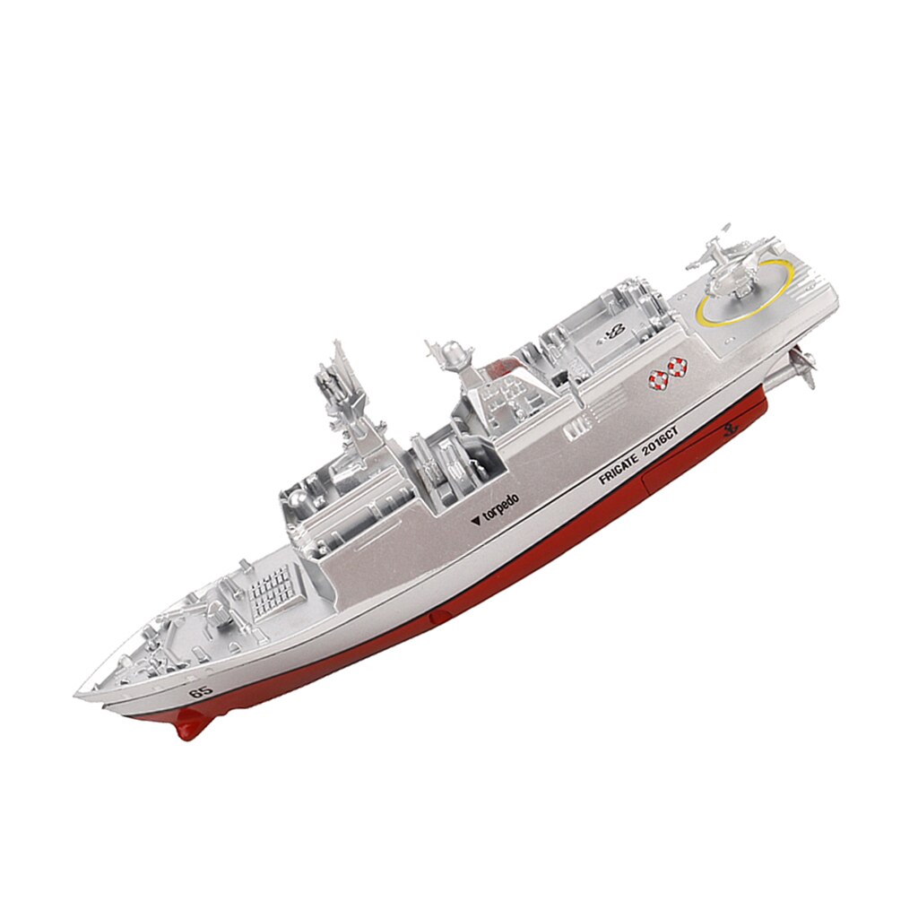 RC Navy Radio Remote Control Boat / Warship - Silver