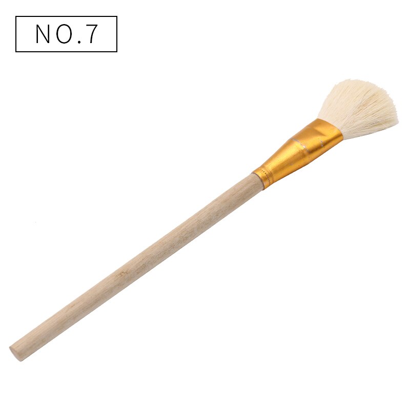 10 stücke Wolle Stift Pinsel Glatte und Weiche Gold Blättert Stift Gute Werkzeug für Vergoldung Blätter Pinsel: Nein7