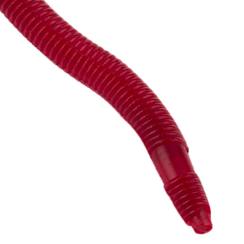 50PCS 4cm Worms Soft Baits Artificial Fishing Lure Lifelike Fishy Smell Red Soft Lures