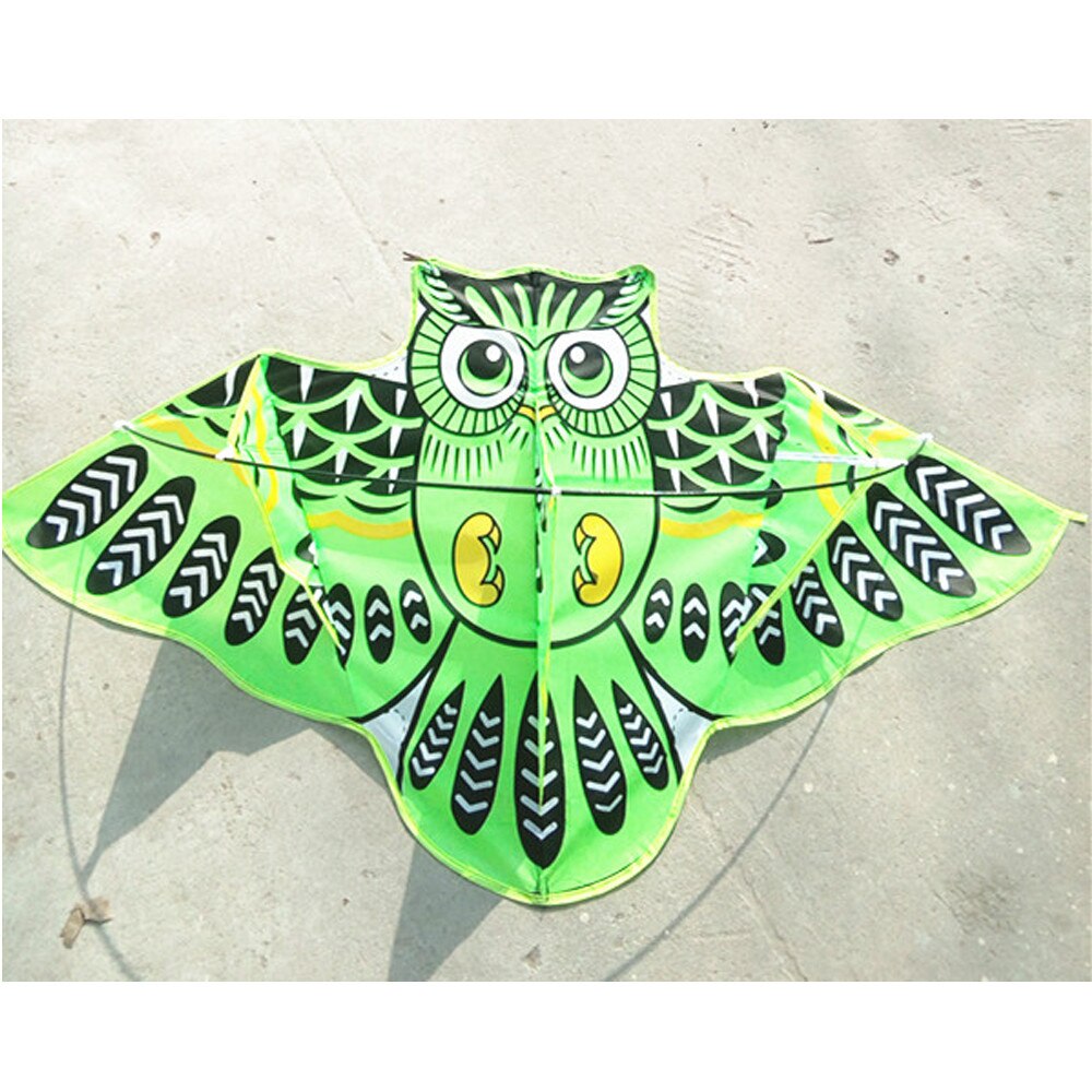 Cometa del buho 3D para niños y adultos, cometas de juguete, juego de actividades al aire libre, divertido, con cola, juguetes voladores para cometas infantiles