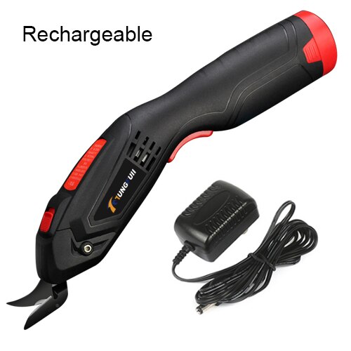 Tijeras eléctricas multiusos para tela de cuero corte de tela, tijeras de mano de costura de tela sin cable recargable: Set 1