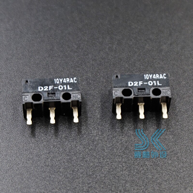 2Pcs Omron Muis Micro-schakelaar Microschakelaar D2F-01L Geschikt Voor Logitech G403 G520 G603 G703 G900 G903 IE3.0 D2FC-F-7N 10M 20M