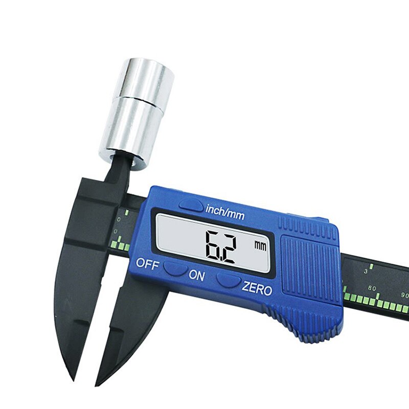 INGBONT 6Inch 0-150MM LCD Ruler Digital Vernier Caliper High Precision Electronic Micrometer Metalworking Measuring Gauging Tool: Blue