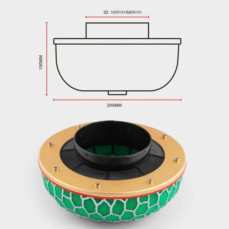 Car Modification Air Filter Mushroom Head Intake Air Filter High Flow Air Filter