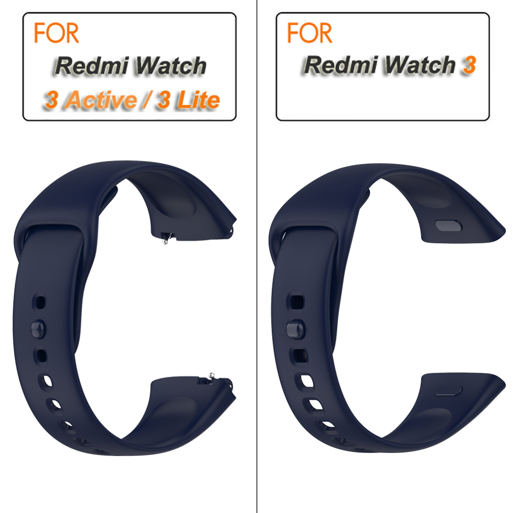 Watch Strap For Xiaomi Redmi Watch 3 Active/Lite Strap Replacement Silicone Strap For Xiaomi Redmi Watch 3 Strap Correa Bracelet: XXL / Red