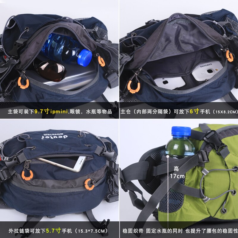 7L, conducción al aire libre, senderismo, hervidor, bolsa de cintura para hombres y mujeres, Camping, viajes, pesca, ocio, bolsa deportiva, impermeable, mochila resistente al desgaste