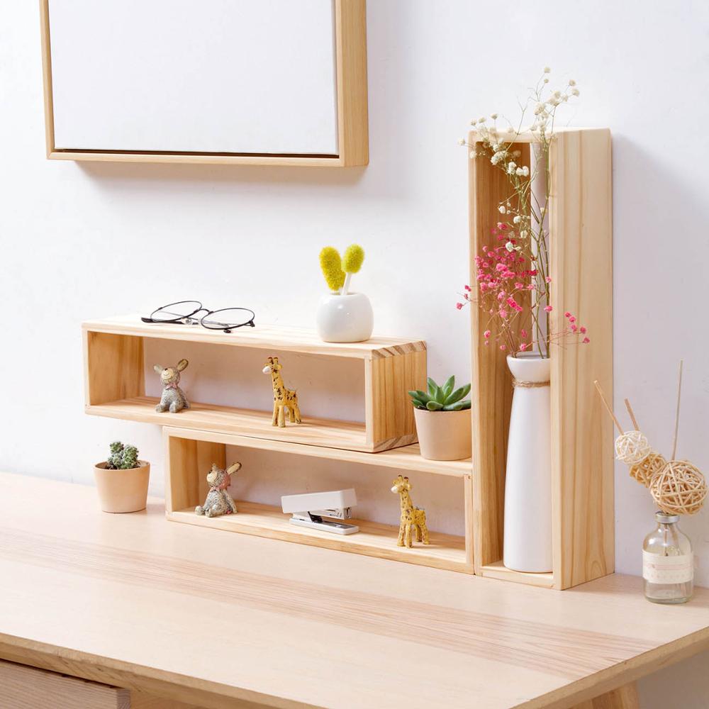 Otherhouse bord display trä hylla skrivbord förvaring rack hyllor rum diverse organisator vas hållare hem dekoration rack