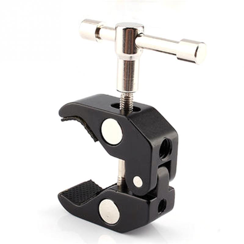 Nuovo 1 Pcs Della Macchina Fotografica Magic Arm Pinze Crab Clip Super Clamp Per DSLR Rig Studio Monitor LCD Light #0929