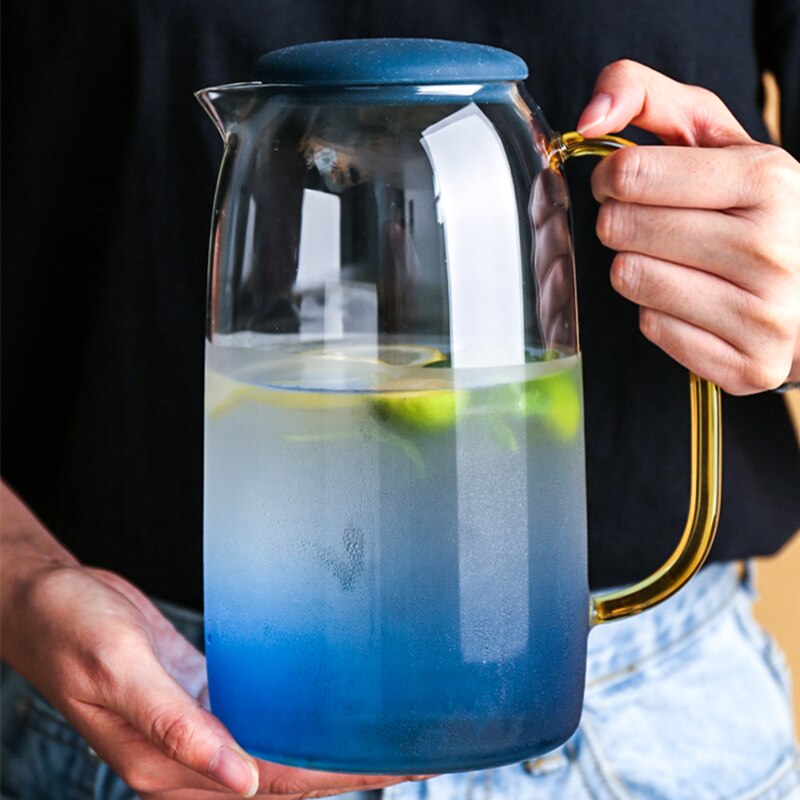 Glass Kettle Set Household Heat-resistant and High-temperature Explosion-proof Cooler Large Capacity Cold Water Teapot