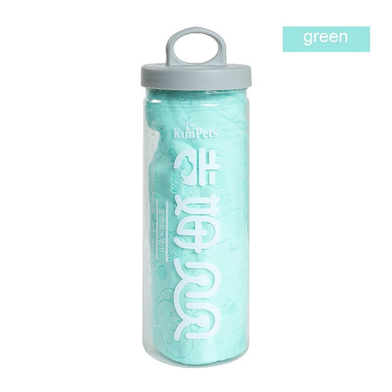 Szybkoschnący syntetyczny ręcznik kąpielowy dla zwierząt z jeleniej skóry – superchłonny, niepylący, miękki i zawiera wiaderko do przechowywania: Czarny