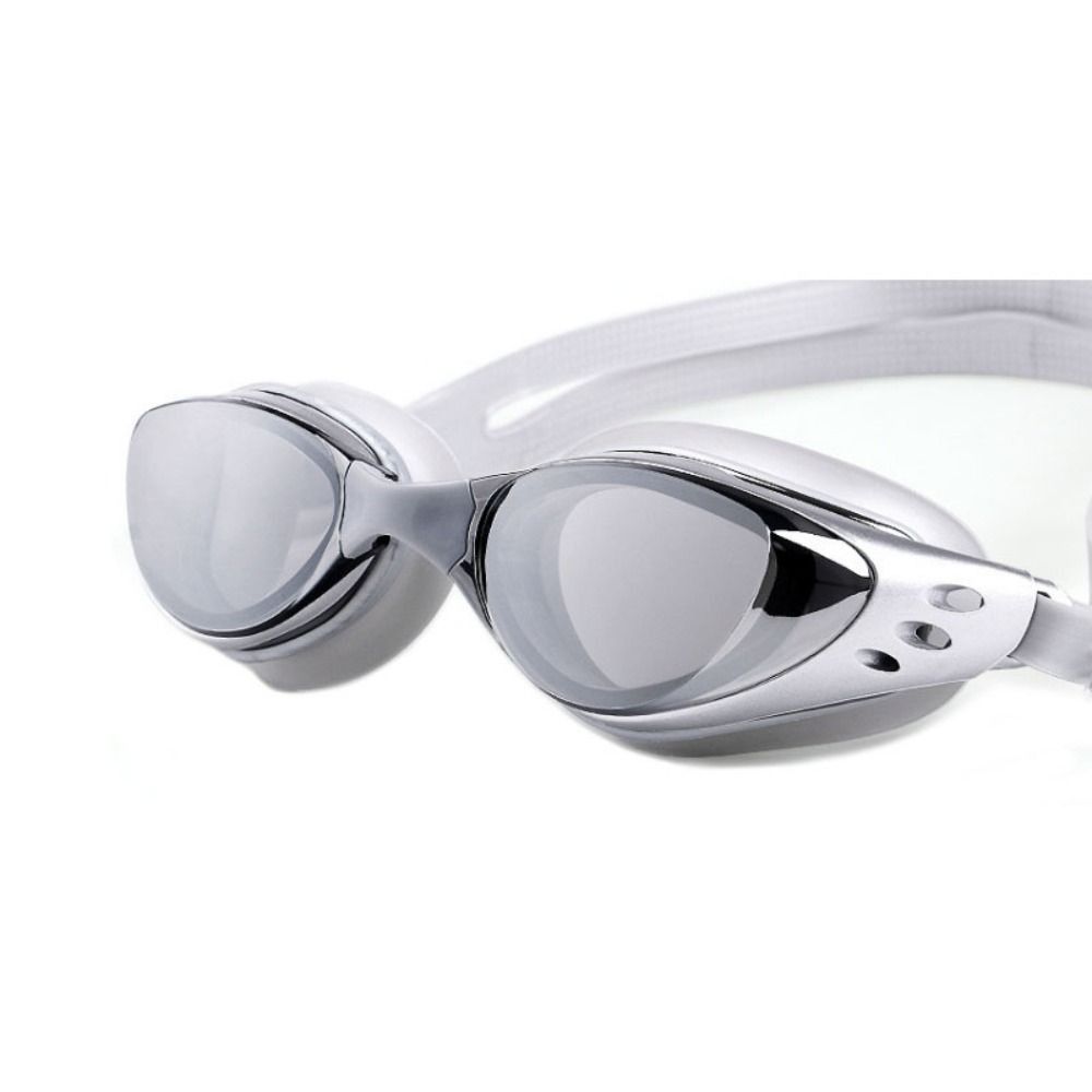 Anti Fog Lens Zwembril Waterdicht Anti-Uv Zwembril Anti-lekkage Zachte Gegalvaniseerde Zwembril Voor Zwemmen: Blauw