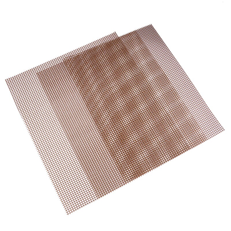 Esteras de barbacoa antiadherentes con forma de rejilla de alta seguridad para barbacoa con resistencia al calor 30x40x0,2 cm para actividades al aire libre