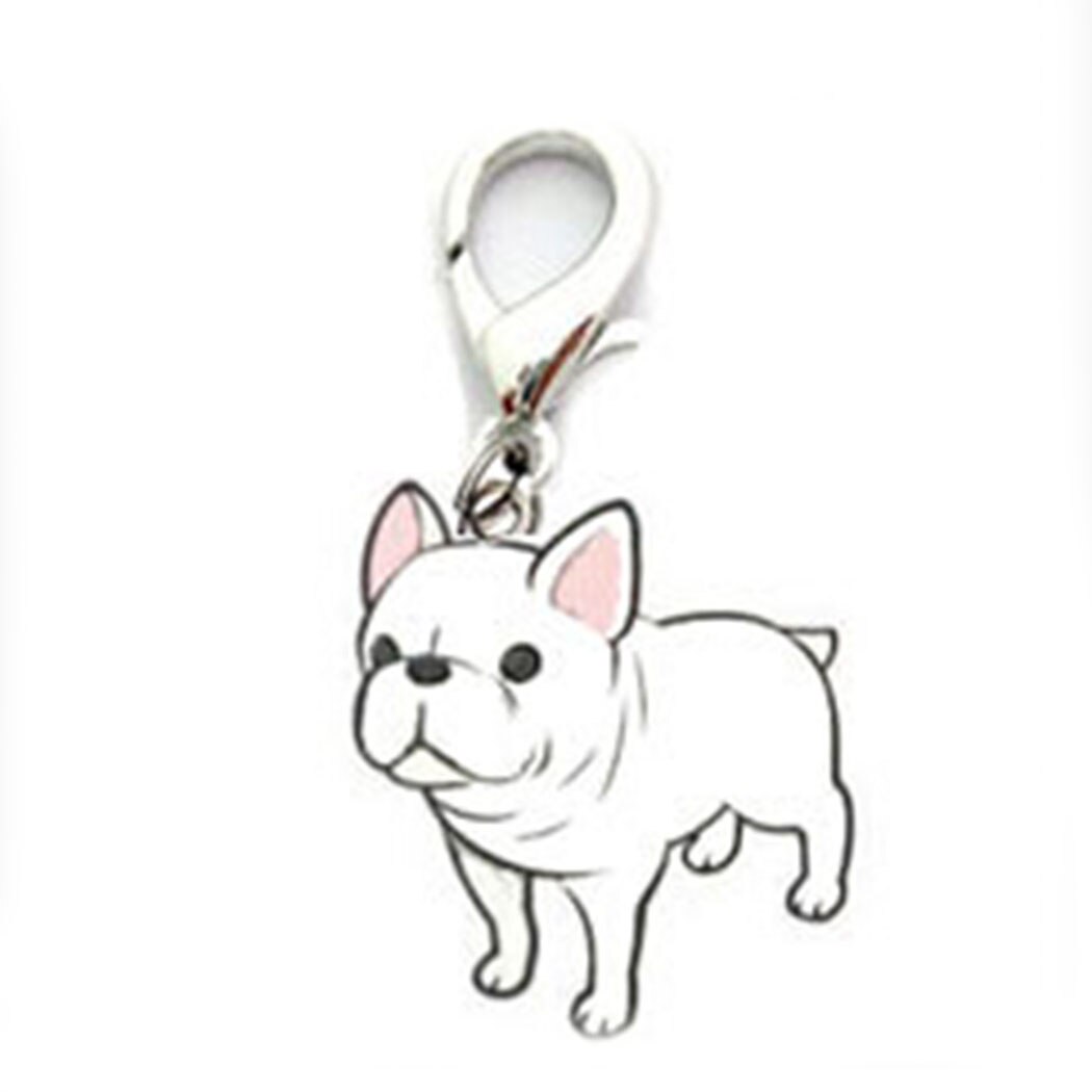 Disco de identificación para perro colgante de 25mm con placa de identificación de Mascota, accesorios de esmalte, Collar con etiqueta para perro, etiquetas de identificación en 15 colores: A7