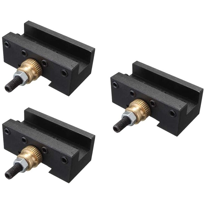 3 st mini svarv snabbväxlingsverktyg stolphållarsats  (1/4-1/2 tum), cnc borr/svarv/vändhållare set