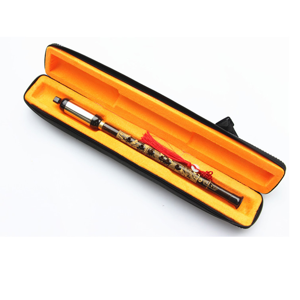 Instrumento tradicional étnico chino, tubo Bawu de bambú negro, flauta Tune G/F desmontable, 1 pieza, brillo de Color agradable, tecla G/F